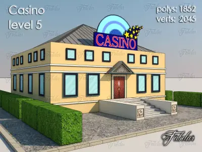 Casino Level Low-poly 3D model