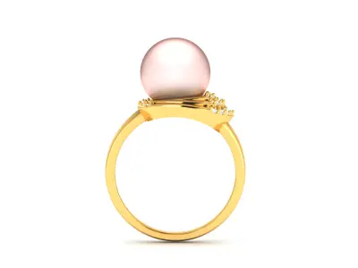 Women Ring  Render 3dm STL OBJ FBX Details 3D print model 51