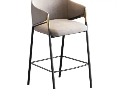 Euler Counter  Bar Stool Set of 2 3D model