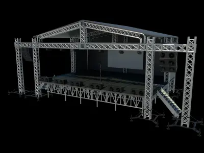 stage 3D model