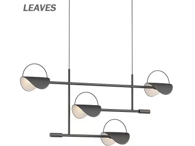 Bars Fountain Chandelier 6 3D model