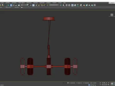 SENSE chandelier Low-poly 3D model