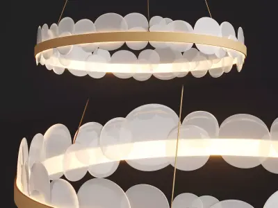 Bollarm Circle Chandelier Series 3D model