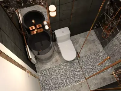 modern bathroom 3D model