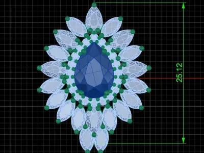 Pendant 0048 Free 3D print model