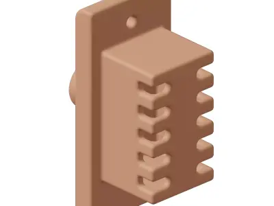 Plastic Electrical Fan Regulator Toy 3D model