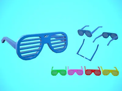 GLASSES 01 - CARTOON STYLIZED Low-poly 3D model