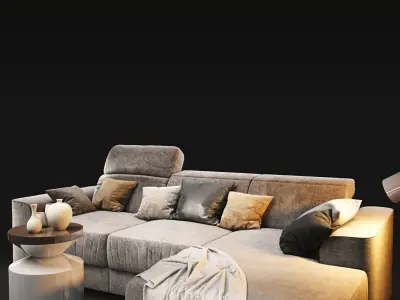 Sofa natuzzi diesis 2828 3D model