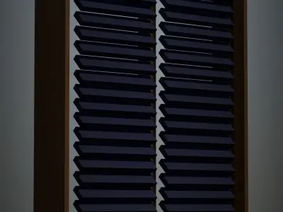 Low poly window  Low-poly 3D model