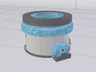 Sci-Fi Dropper 04 Low-poly 3D model