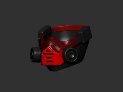 helmet high poly sculpt 3d printable  3D model 123