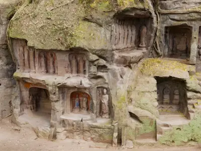 Deity Statue Sculpture42 3D model