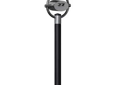 Stationary binoculars for the observation deck 3D model