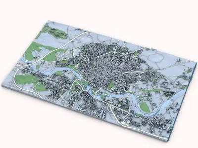 Salamanca City in Spain 3D model