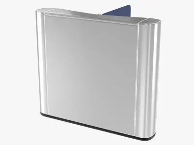 Turnstiles Collection stainless steel turntable with door 3D model