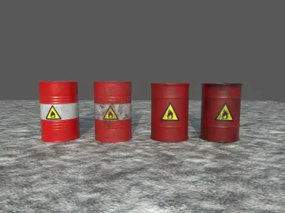 Metal Barrel 3d model 3D model