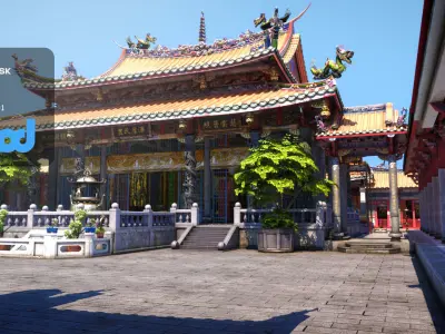 Lungshan Temple 3D model