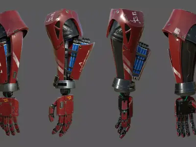 Robot Arm For Art 3D model