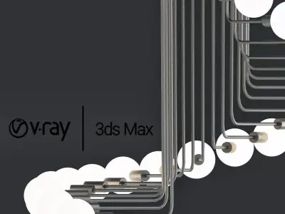 Modern Loft Industrial Chandelier Light 3D model