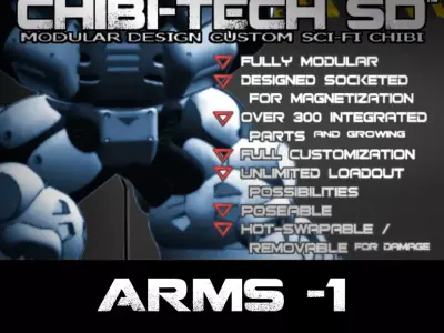 CHI TECH SD  ARMS 1 COLLECTION 3D Model Pack