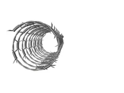 Barbed Wire 3D model