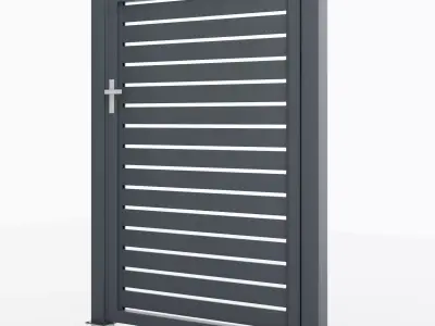 Aluminum Walkway Gate - Model 2 - 10cm- 3D model
