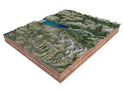 Glenorchy New Zealand 3D model