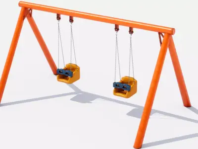 swing Low-poly 3D model
