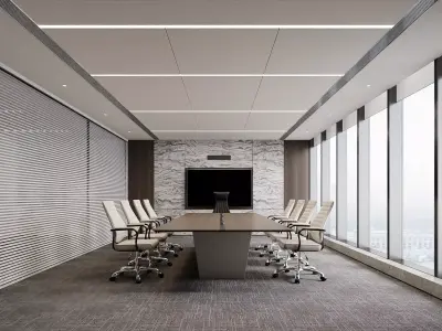 Modern Corporate Conference Space 3D model