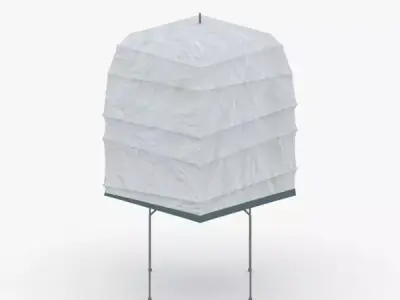 1409 - Paper Lamp Low-poly 3D model