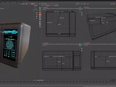 CYBERPUNK COLLECTION MICROWAVE OVEN Low-poly 3D model