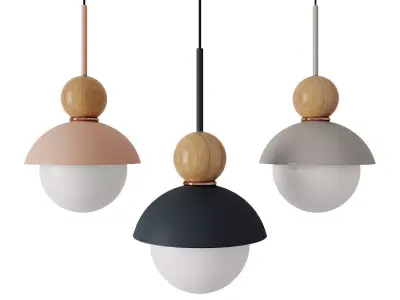Savie wood pendant 3D model