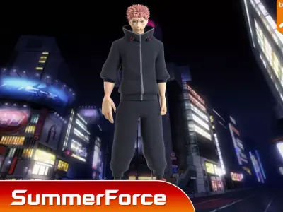 Yuji Itadori - Jujutsu Kaisen SS3 3D model