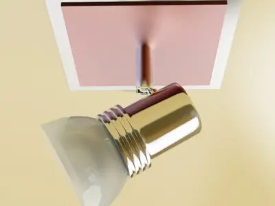 Halogen Lamp Set 10 Photoreal 3D model