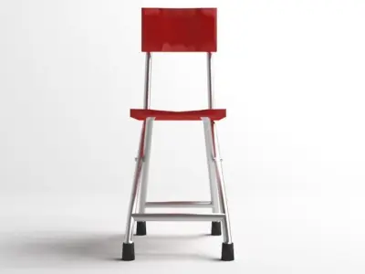 Square Folding Chair 3D model