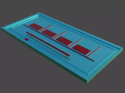 Main Door Low-poly 3D model