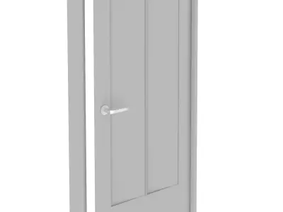 Door with handle Free 3D model purchase