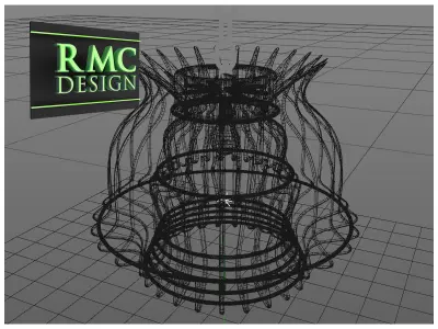 Chandelier 03 By RMC Design 3D model
