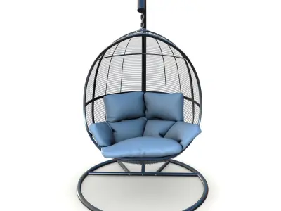 swing chair 009 Low-poly 3D model