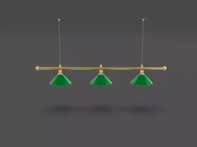 Pool Table Light Fixture 3D model