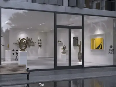 Interior Scene 05 - Art Gallery 3D model