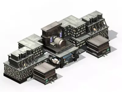 Future World - Residential Area 11 3D model