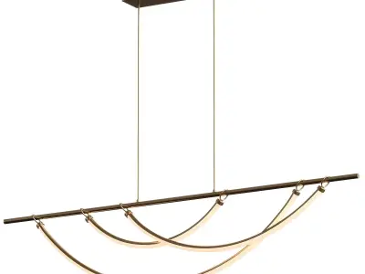 Aryas 48-in Linear Pendant 3D model