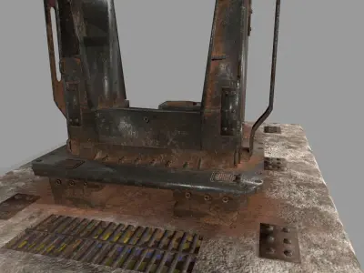 satalite old satellite dish Low-poly 3D model