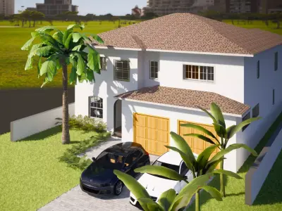 Miami Style House  3D model