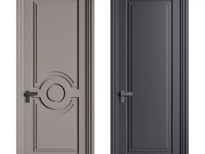 Modern entrance door 81 3D model