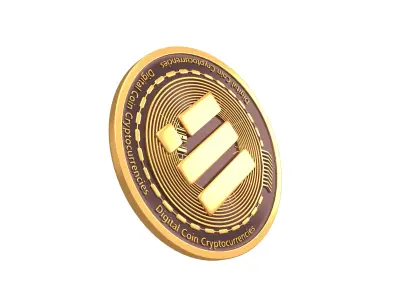 Binance USD Coin v2 001 3D model