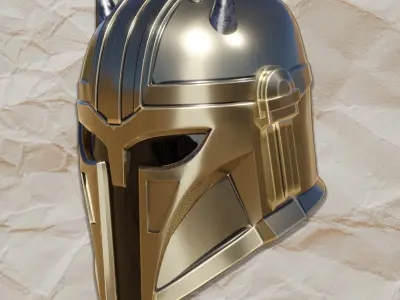 The Armorer Mandalorian Helmet 3D Model 3D print model