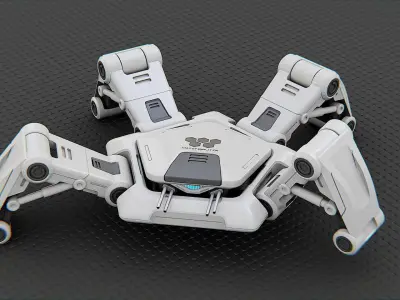 SPIDER BOT-XB-500 RIGGED 3D model