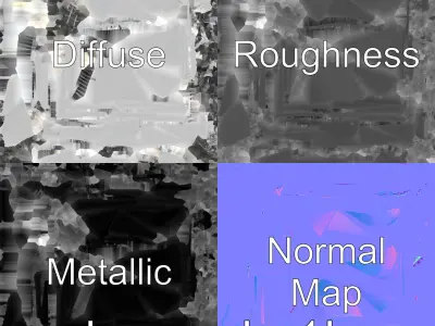 Wall-Mounted Air Conditioner Heat Control Unit Low-poly 3D model